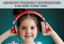 Sensory Friendly in Colorado Springs image featuring a young girl wearing headphones