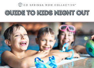 Kids Night Out Featured Image showing kids swimming