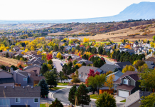 energy savings colorado springs utilities. Image of fall neighborhood in Colorado Springs.